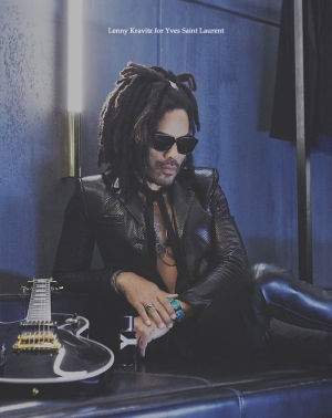 YvesSaintLaurent Lenny Kravitz<br/>Campaign material